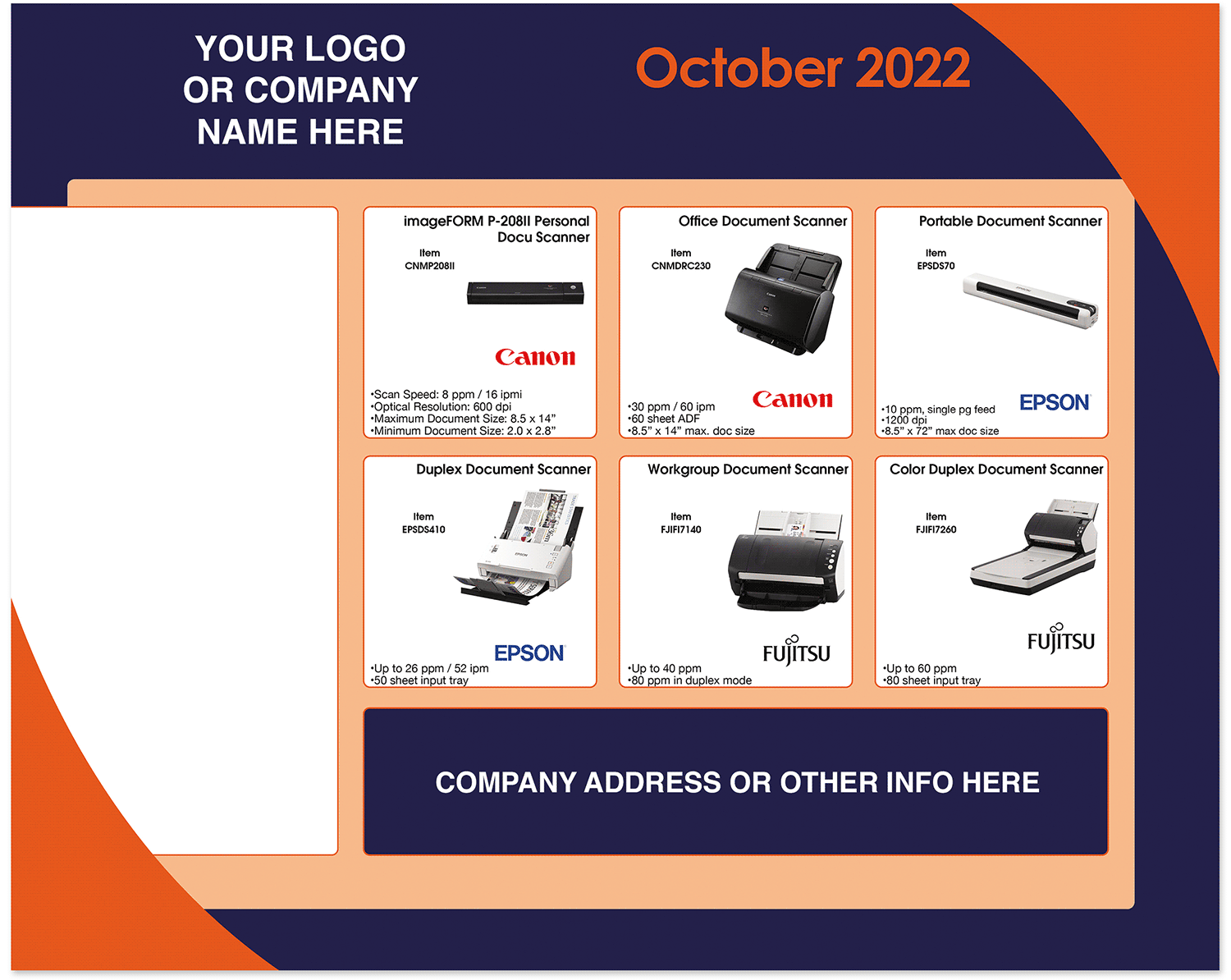 October 2022 Retail Sales Flyer