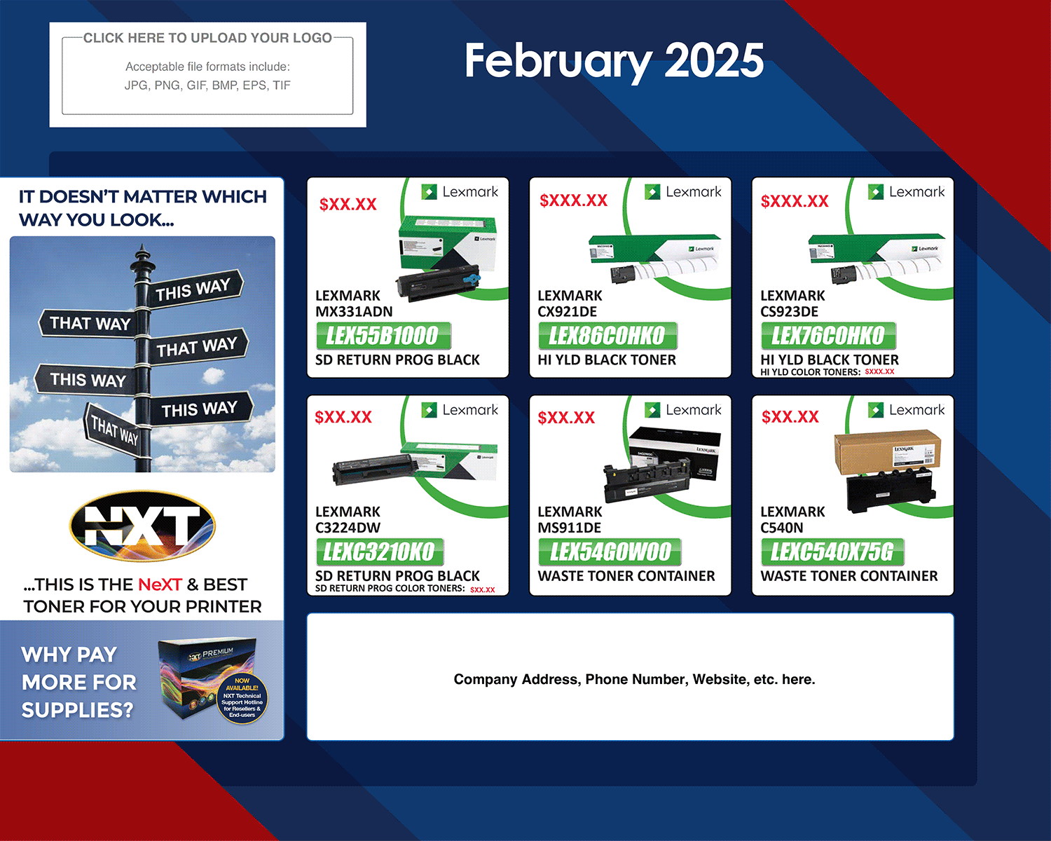 Feb 2025 Customizable Retail Sales Flyer